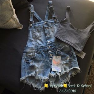 📒HP📒Denim Overalls